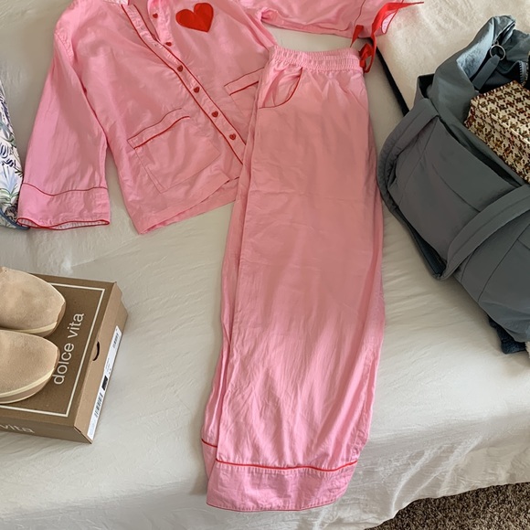 Lake x Atlantic Pacific Heart PJ set. ❤️ Size S. - Picture 2 of 3